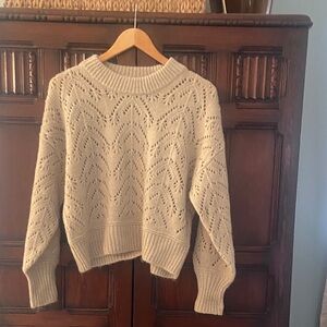 Old Navy Cream Knit Sweater
